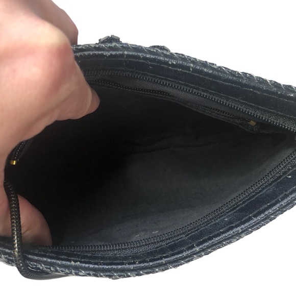 Vintage Y2K Mesh Black Evening Cocktail Bag Crossbody Purse - Picture 8 of 8